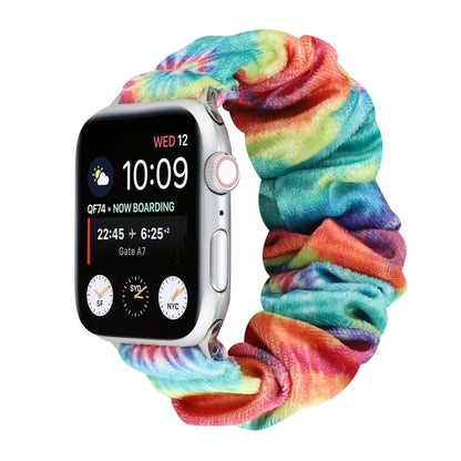 Bracelet de rechange pour anneau de cheveux en flanelle, For Apple Watch Ultra 49mm / Series 8&7 45mm / SE 2&6&SE&5&4 44mm / 3&2&1 42mm, For Apple Watch Series 7 45mm / 6 & SE & 5 & 4 44mm / 3 & 2 & 1 42mm                                               ...