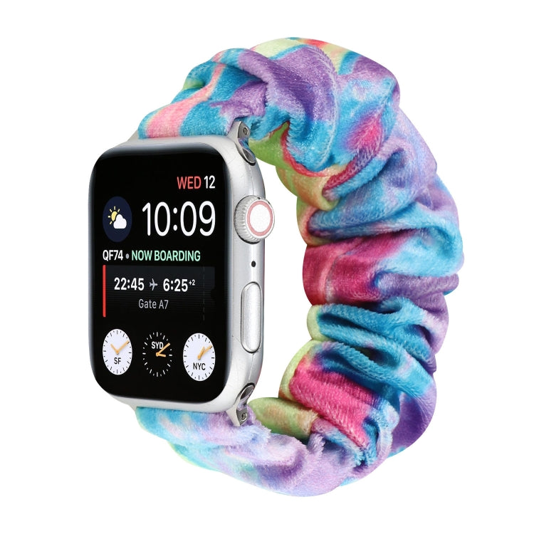 Bracelet de rechange pour anneau de cheveux en flanelle, For Apple Watch Ultra 49mm / Series 8&7 45mm / SE 2&6&SE&5&4 44mm / 3&2&1 42mm, For Apple Watch Series 7 45mm / 6 & SE & 5 & 4 44mm / 3 & 2 & 1 42mm                                               ...