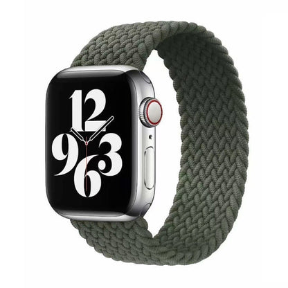 Bracelet de montre tissé en nylon à un tour pour Apple Watch Series 6 & SE & 5 & 4 44mm / 3 & 2 & 1 42mm, S, M, L