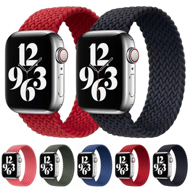 Bracelet de montre tissé en nylon à un tour pour Apple Watch Series 6 & SE & 5 & 4 44mm / 3 & 2 & 1 42mm, S, M, L