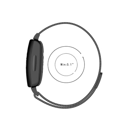 Pour Fitbit Inspire 2 bracelet de montre de remplacement milanais, S, L