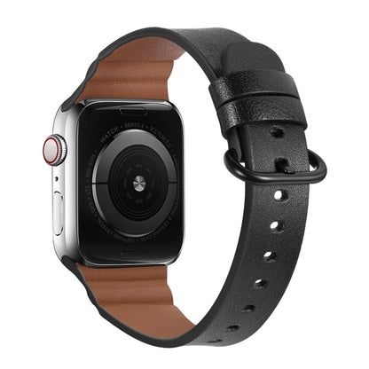 Bracelets de montre en cuir véritable de remplacement, For Apple Watch Series 7 45mm / 6 & SE & 5 & 4 44mm / 3 & 2 & 1 42mm, For Apple Watch Series 7 41mm / 6 & SE & 5 & 4 40mm / 3 & 2 & 1 38mm