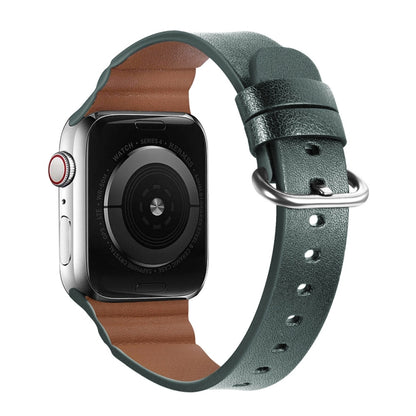 Bracelets de montre en cuir véritable de remplacement, For Apple Watch Series 7 45mm / 6 & SE & 5 & 4 44mm / 3 & 2 & 1 42mm, For Apple Watch Series 7 41mm / 6 & SE & 5 & 4 40mm / 3 & 2 & 1 38mm