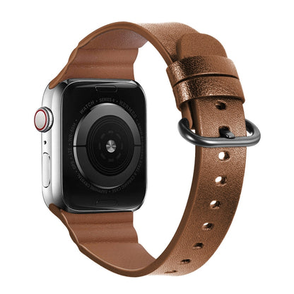 Bracelets de montre en cuir véritable de remplacement, For Apple Watch Series 7 45mm / 6 & SE & 5 & 4 44mm / 3 & 2 & 1 42mm, For Apple Watch Series 7 41mm / 6 & SE & 5 & 4 40mm / 3 & 2 & 1 38mm