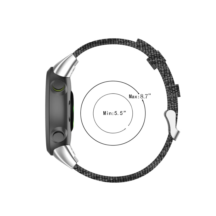 Pour Garmin Forerunner 45 / 45S / Swim 2 Bracelet de remplacement universel en toile de nylon Bracelet de montre, For Garmin Forerunner 45 / 45S