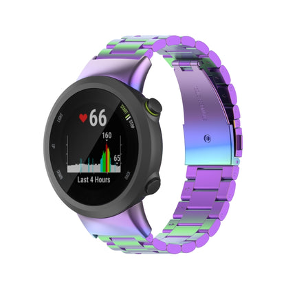 Pour Garmin Forerunner 45/45S/Swim 2 universel trois perles en acier inoxydable bracelet de remplacement bracelet de montre, For Garmin Forerunner 45 / 45S