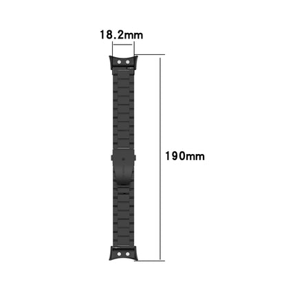 Pour Garmin Forerunner 45/45S/Swim 2 universel trois perles en acier inoxydable bracelet de remplacement bracelet de montre, For Garmin Forerunner 45 / 45S