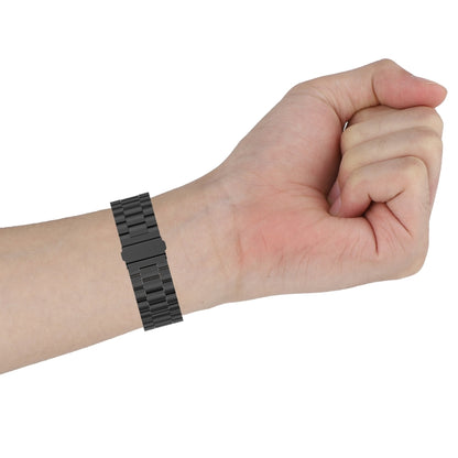 Pour Garmin Forerunner 45/45S/Swim 2 universel trois perles en acier inoxydable bracelet de remplacement bracelet de montre, For Garmin Forerunner 45 / 45S