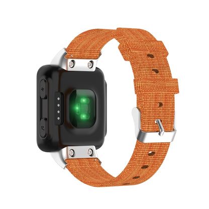 Bracelet de montre de remplacement universel en toile de nylon, For Garmin Forerunner 35 / 30