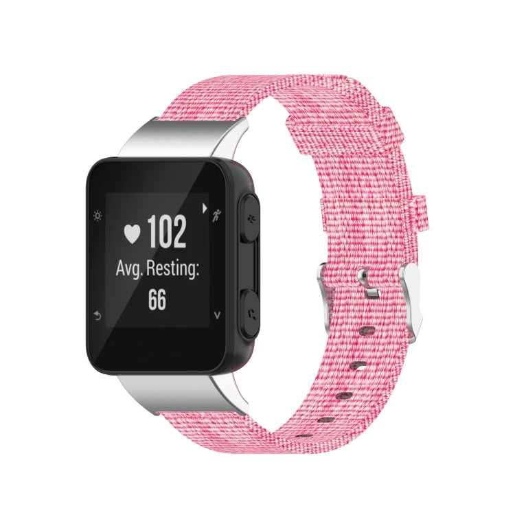 Bracelet de montre de remplacement universel en toile de nylon, For Garmin Forerunner 35 / 30