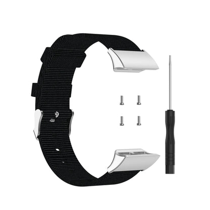 Bracelet de montre de remplacement universel en toile de nylon, For Garmin Forerunner 35 / 30