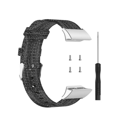 Bracelet de montre de remplacement universel en toile de nylon, For Garmin Forerunner 35 / 30