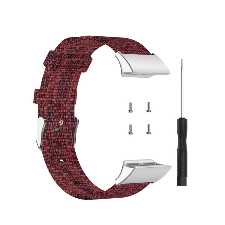 Bracelet de montre de remplacement universel en toile de nylon, For Garmin Forerunner 35 / 30