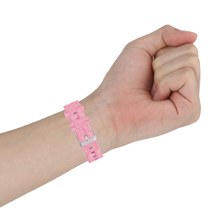 Bracelet de montre de remplacement universel en toile de nylon, For Garmin Forerunner 35 / 30