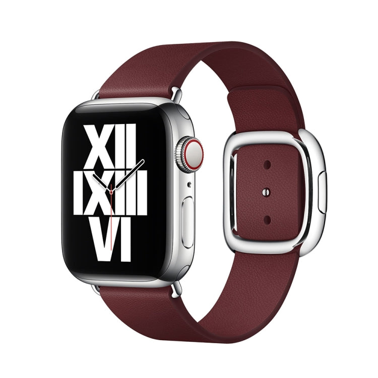 Bracelet de montre en cuir de style moderne pour Apple Watch Series 6 & SE & 5 & 4 40mm / 3 & 2 & 1 38mm, For Apple Watch 42mm / 41mm / 40mm / 38mm