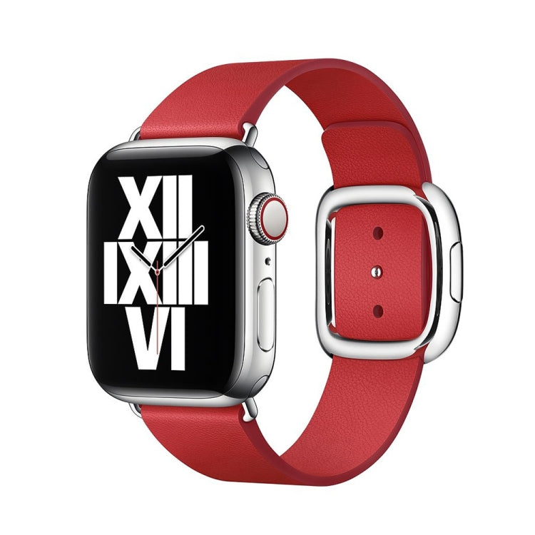 Bracelet de montre en cuir de style moderne pour Apple Watch Series 6 & SE & 5 & 4 40mm / 3 & 2 & 1 38mm, For Apple Watch 42mm / 41mm / 40mm / 38mm