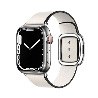 Bracelet de montre en cuir de style moderne pour Apple Watch Series 6 & SE & 5 & 4 40mm / 3 & 2 & 1 38mm, For Apple Watch 42mm / 41mm / 40mm / 38mm