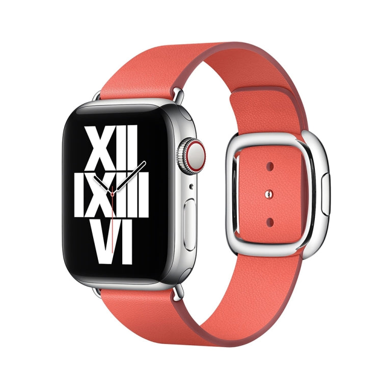 Bracelet de montre en cuir de style moderne pour Apple Watch Series 6 & SE & 5 & 4 44mm / 3 & 2 & 1 42mm, For Apple Watch 49mm / 46mm / 45mm / 44mm / 42mm, For Apple Watch Ultra 49mm / Series 8&7 45mm / SE 2&6&SE&5&4 44mm / 3&2&1 42mm