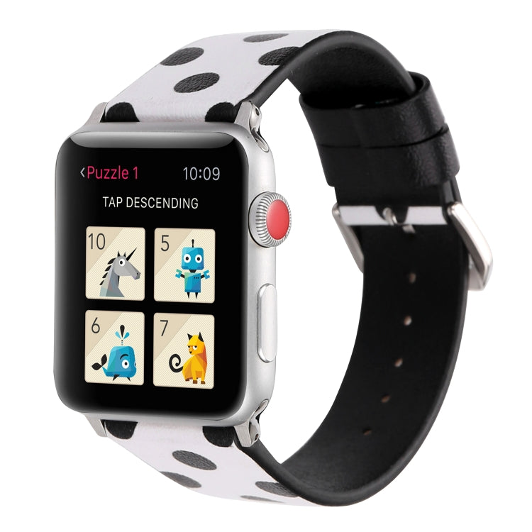 Bracelet de montre Fashion Dot Series pour Apple Watch Series 6 & SE & 5 & 4 40mm / 3 & 2 & 1 38mm, For Apple Watch Series 8&7 41mm / SE 2&6&SE&5&4 40mm / 3&2&1 38mm, For Apple Watch Series 7 41mm / 6 & SE & 5 & 4 40mm / 3 & 2 & 1 38mm