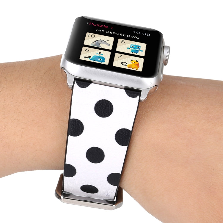 Bracelet de montre Fashion Dot Series pour Apple Watch Series 6 & SE & 5 & 4 40mm / 3 & 2 & 1 38mm, For Apple Watch Series 8&7 41mm / SE 2&6&SE&5&4 40mm / 3&2&1 38mm, For Apple Watch Series 7 41mm / 6 & SE & 5 & 4 40mm / 3 & 2 & 1 38mm