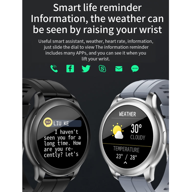 CF22 1,3 pouces IPS écran couleur IP67 montre intelligente étanche, prend en charge le moniteur de sommeil/moniteur de fréquence cardiaque/moniteur de pression artérielle