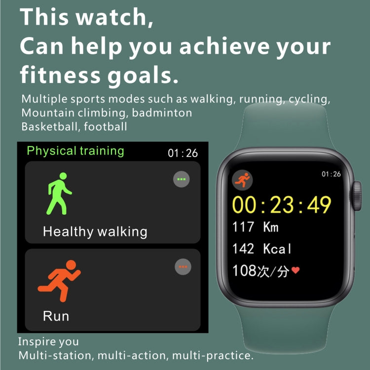H55Pro Montre Bluetooth intelligente à écran TFT de 1,4 pouces, moniteur de sommeil / moniteur de fréquence cardiaque / moniteur de pression artérielle, style: bracelet en silicone, Style: Silicone Strap(Green), Style: Silicone Strap(Dark Blue)        ...