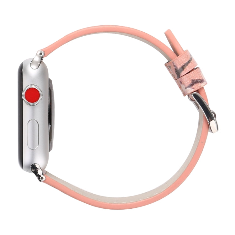 Bracelets de rechange en cuir de la série Plum pour Apple Watch Series 6 & SE & 5 & 4 40mm / 3 & 2 & 1 38mm, For Apple Watch Series 8&7 41mm / SE 2&6&SE&5&4 40mm / 3&2&1 38mm, For Apple Watch Series 7 41mm / 6 & SE & 5 & 4 40mm / 3 & 2 & 1 38mm