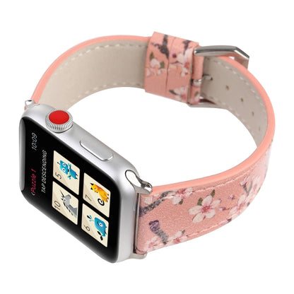 Bracelets de rechange en cuir de la série Plum pour Apple Watch Series 6 & SE & 5 & 4 40mm / 3 & 2 & 1 38mm, For Apple Watch Series 8&7 41mm / SE 2&6&SE&5&4 40mm / 3&2&1 38mm, For Apple Watch Series 7 41mm / 6 & SE & 5 & 4 40mm / 3 & 2 & 1 38mm