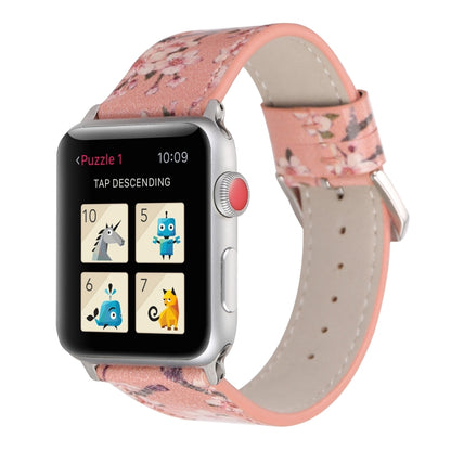 Bracelets de rechange en cuir de la série Plum pour Apple Watch Series 6 & SE & 5 & 4 40mm / 3 & 2 & 1 38mm, For Apple Watch Series 8&7 41mm / SE 2&6&SE&5&4 40mm / 3&2&1 38mm, For Apple Watch Series 7 41mm / 6 & SE & 5 & 4 40mm / 3 & 2 & 1 38mm