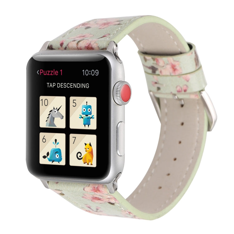 Bracelets de rechange en cuir de la série Plum pour Apple Watch Series 6 & SE & 5 & 4 40mm / 3 & 2 & 1 38mm, For Apple Watch Series 8&7 41mm / SE 2&6&SE&5&4 40mm / 3&2&1 38mm, For Apple Watch Series 7 41mm / 6 & SE & 5 & 4 40mm / 3 & 2 & 1 38mm