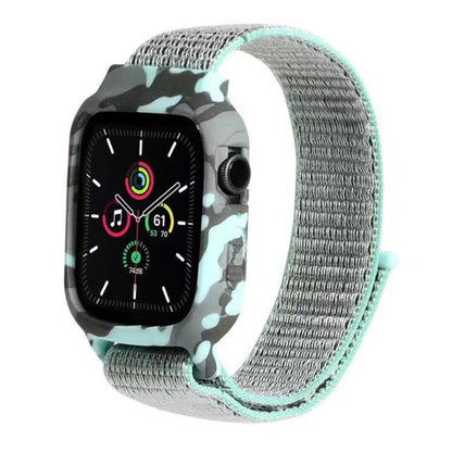 Bracelets de rechange en nylon pour bracelets de montre Apple Watch Series 6 & SE & 5 & 4 40mm / 3 & 2 & 1 38mm, For Apple Watch Series 7 41mm / 6 & SE & 5 & 4 40mm / 3 & 2 & 1 38mm