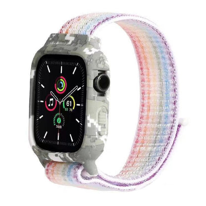 Bracelets de rechange en nylon pour bracelets de montre Apple Watch Series 6 & SE & 5 & 4 40mm / 3 & 2 & 1 38mm, For Apple Watch Series 7 41mm / 6 & SE & 5 & 4 40mm / 3 & 2 & 1 38mm
