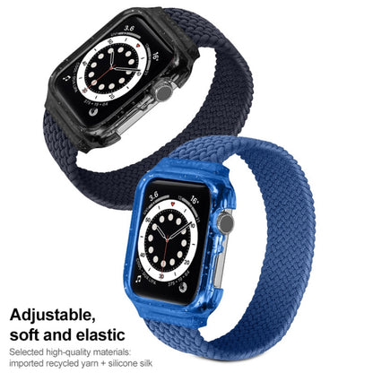 Bracelets de montre de remplacement Weave avec cadre pour Apple Watch Series 6 & SE & 5 & 4 44mm / 3 & 2 & 1 42mm, 128mm, 135mm, 140mm, 145mm, 150mm, 155mm, 160mm, 165mm