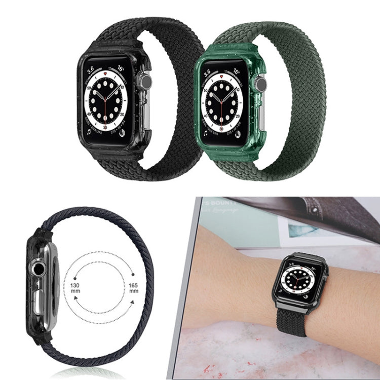 Bracelets de montre de remplacement Weave avec cadre pour Apple Watch Series 6 & SE & 5 & 4 44mm / 3 & 2 & 1 42mm, 128mm, 135mm, 140mm, 145mm, 150mm, 155mm, 160mm, 165mm