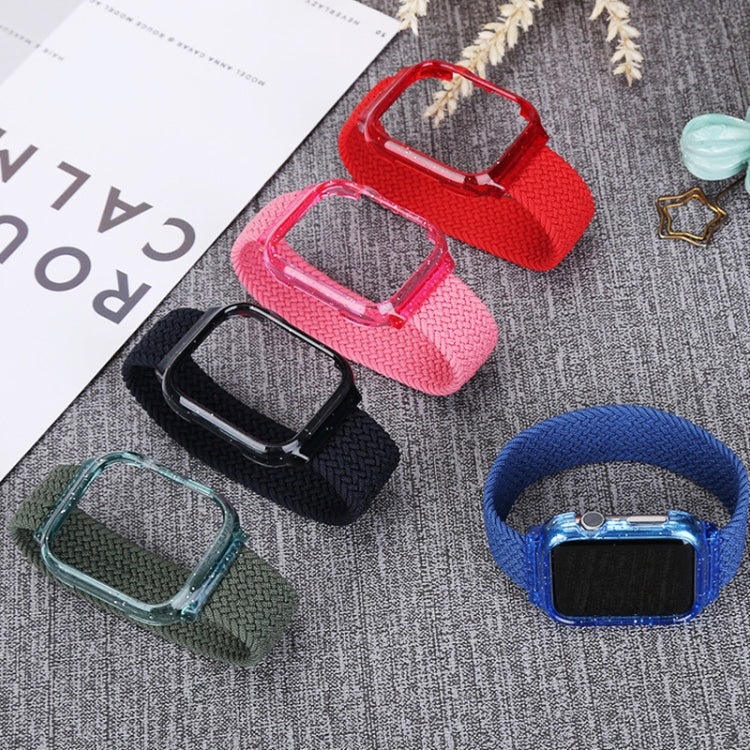 Bracelets de montre de remplacement Weave avec cadre pour Apple Watch Series 6 & SE & 5 & 4 44mm / 3 & 2 & 1 42mm, 128mm, 135mm, 140mm, 145mm, 150mm, 155mm, 160mm, 165mm