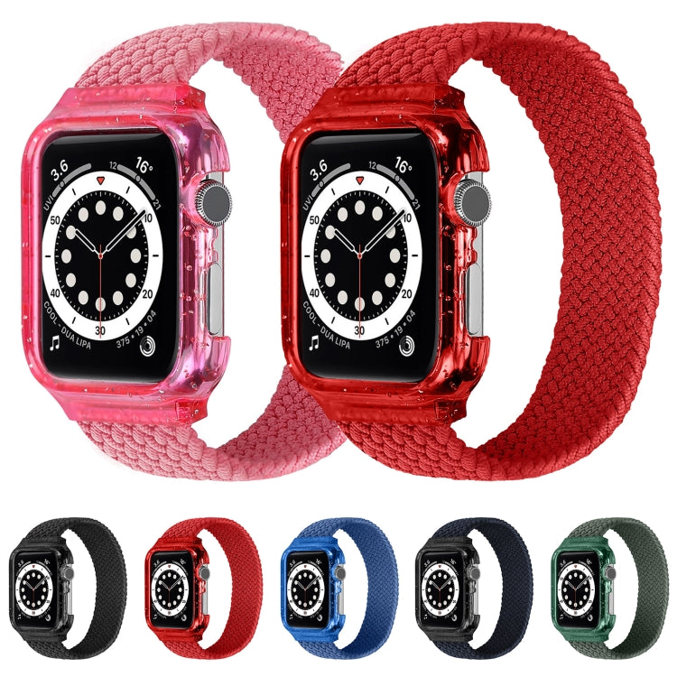 Bracelets de montre de remplacement Weave avec cadre pour Apple Watch Series 6 & SE & 5 & 4 44mm / 3 & 2 & 1 42mm, 128mm, 135mm, 140mm, 145mm, 150mm, 155mm, 160mm, 165mm