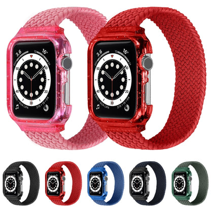 Bracelets de montre de remplacement Weave avec cadre pour Apple Watch Series 6 & SE & 5 & 4 44mm / 3 & 2 & 1 42mm, 128mm, 135mm, 140mm, 145mm, 150mm, 155mm, 160mm, 165mm