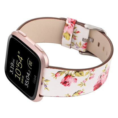 Pour Fitbit Versa 1/2 bracelet de montre de remplacement de motif de fleur