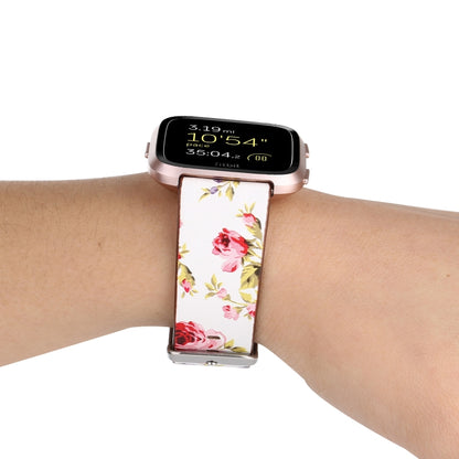 Pour Fitbit Versa 1/2 bracelet de montre de remplacement de motif de fleur