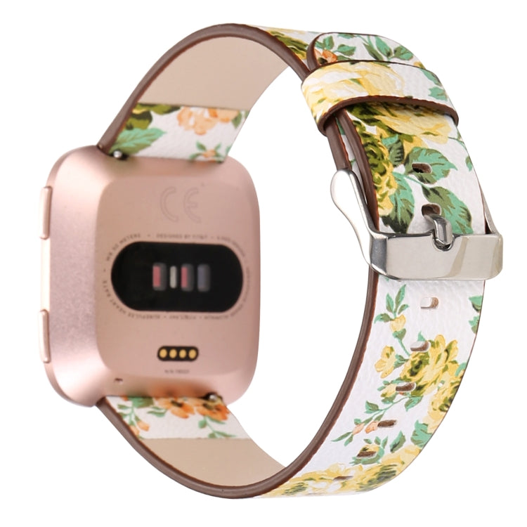 Pour Fitbit Versa 1/2 bracelet de montre de remplacement de motif de fleur