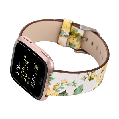 Pour Fitbit Versa 1/2 bracelet de montre de remplacement de motif de fleur