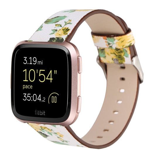 Pour Fitbit Versa 1/2 bracelet de montre de remplacement de motif de fleur