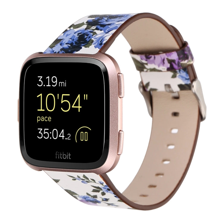 Pour Fitbit Versa 1/2 bracelet de montre de remplacement de motif de fleur