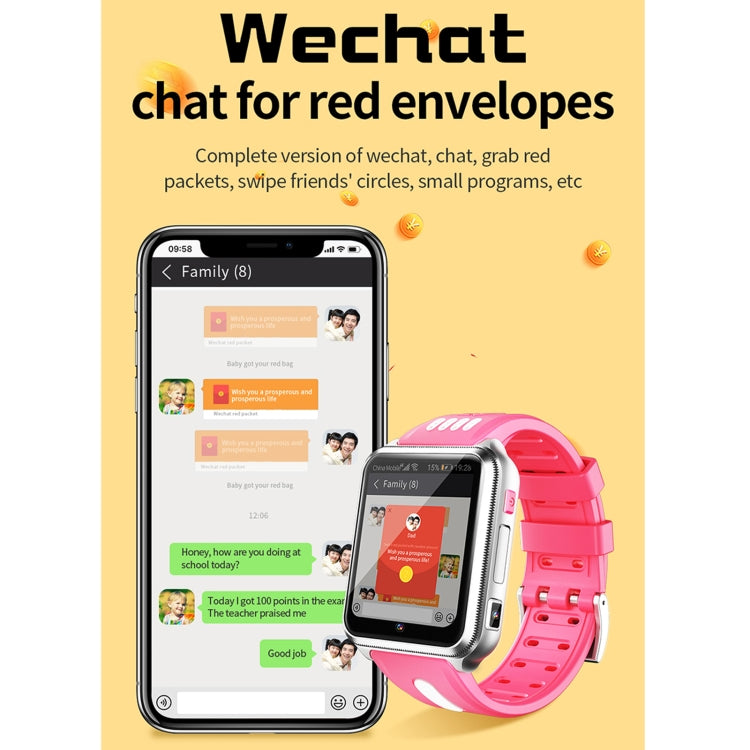 H1(1+8) 1,54 pouces Full-fit Screen Dual Cameras Smart Phone Watch, Prise en charge de la carte SIM / Suivi GPS / Trajectoire en temps réel / Surveillance de la température