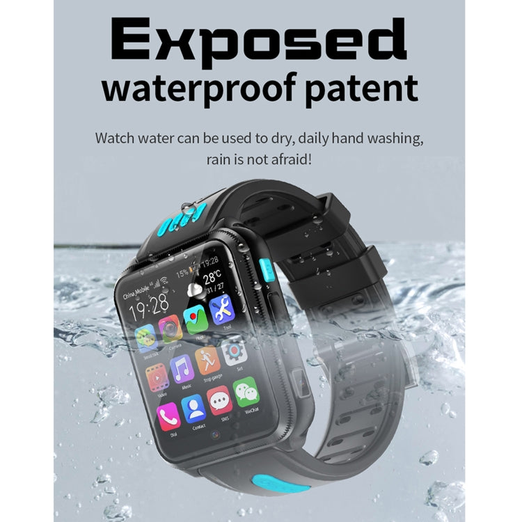 H1(1+8) 1,54 pouces Full-fit Screen Dual Cameras Smart Phone Watch, Prise en charge de la carte SIM / Suivi GPS / Trajectoire en temps réel / Surveillance de la température