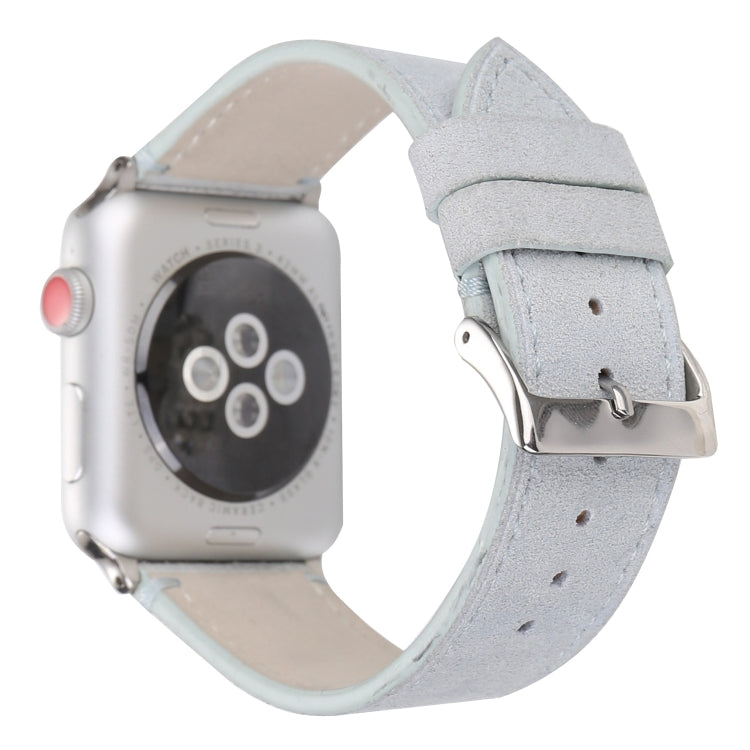 Bracelet de montre en cuir véritable givré pour Apple Watch Series 6 & SE & 5 & 4 44mm / 3 & 2 & 1 42mm, For Apple Watch Series 7 45mm / 6 & SE & 5 & 4 44mm / 3 & 2 & 1 42mm