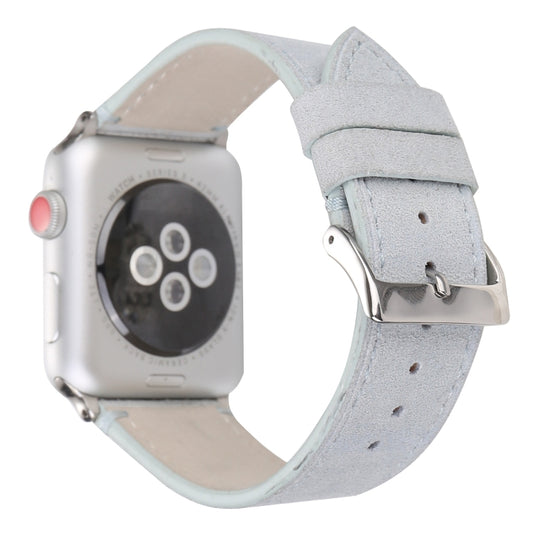 Bracelet de montre en cuir véritable givré pour Apple Watch Series 6 & SE & 5 & 4 44mm / 3 & 2 & 1 42mm, For Apple Watch Series 7 45mm / 6 & SE & 5 & 4 44mm / 3 & 2 & 1 42mm