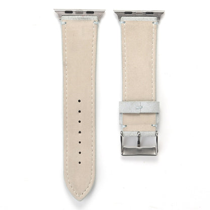 Bracelet de montre en cuir véritable givré pour Apple Watch Series 6 & SE & 5 & 4 44mm / 3 & 2 & 1 42mm, For Apple Watch Series 7 45mm / 6 & SE & 5 & 4 44mm / 3 & 2 & 1 42mm