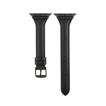 Bracelet en cuir véritable texturé Crazy Horse, For Apple Watch Series 7 41mm / 6 & SE & 5 & 4 40mm / 3 & 2 & 1 38mm, For Apple Watch Series 8&7 41mm / SE 2&6&SE&5&4 40mm / 3&2&1 38mm                                                                     ...