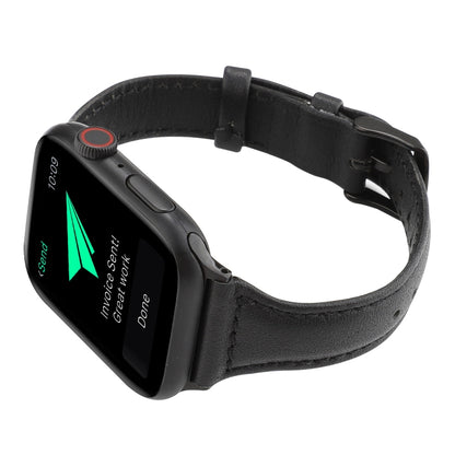 Bracelet en cuir véritable texturé Crazy Horse, For Apple Watch Series 7 41mm / 6 & SE & 5 & 4 40mm / 3 & 2 & 1 38mm, For Apple Watch Series 8&7 41mm / SE 2&6&SE&5&4 40mm / 3&2&1 38mm                                                                     ...